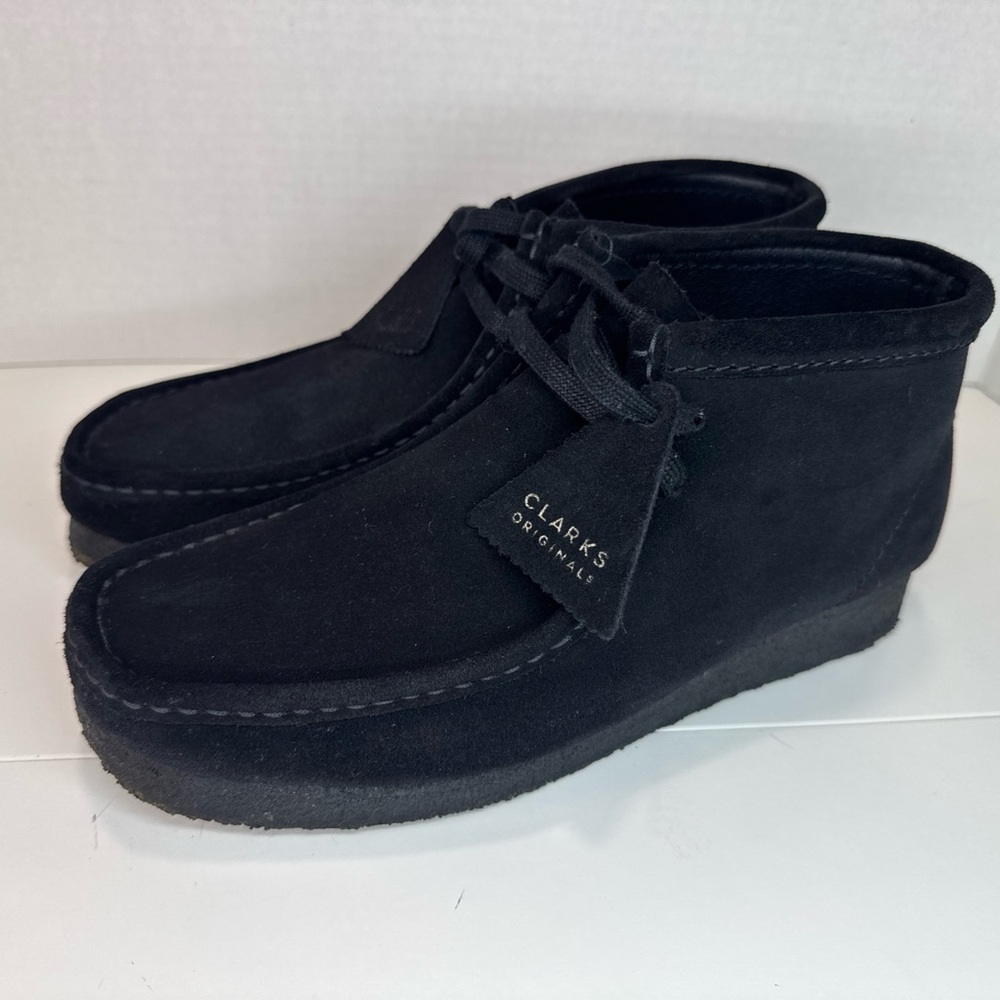 Clarks Women's Black Wallabees Chukka Boots (Mint Condition) - Picture 7 of 8